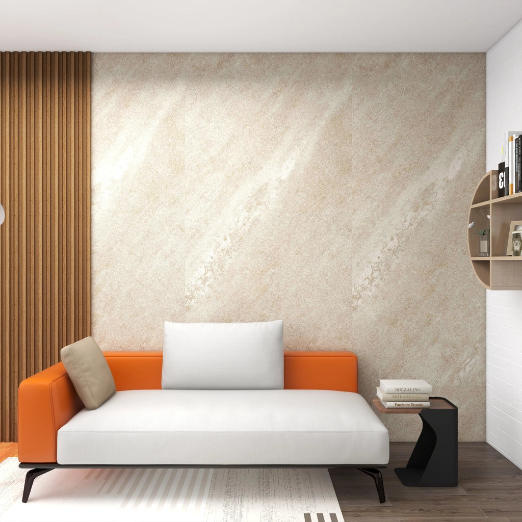 Set Bladel di 8 Pannelli Decorativi in PVC per Parete - Effetto Pietra Cream Stone [neu.haus]