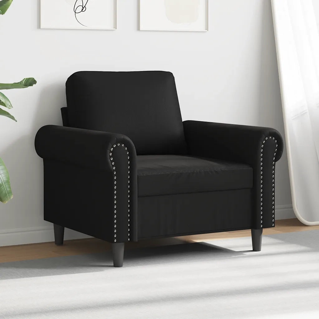 Poltrona Nera 60 cm in Similpellecod mxl 107238
