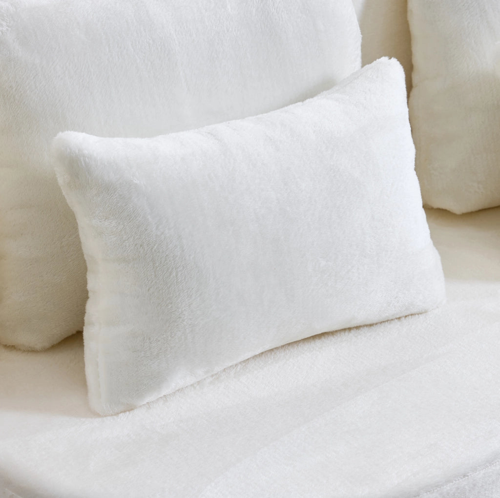 Futon pieghevole modulare in schiuma e molle; bianco