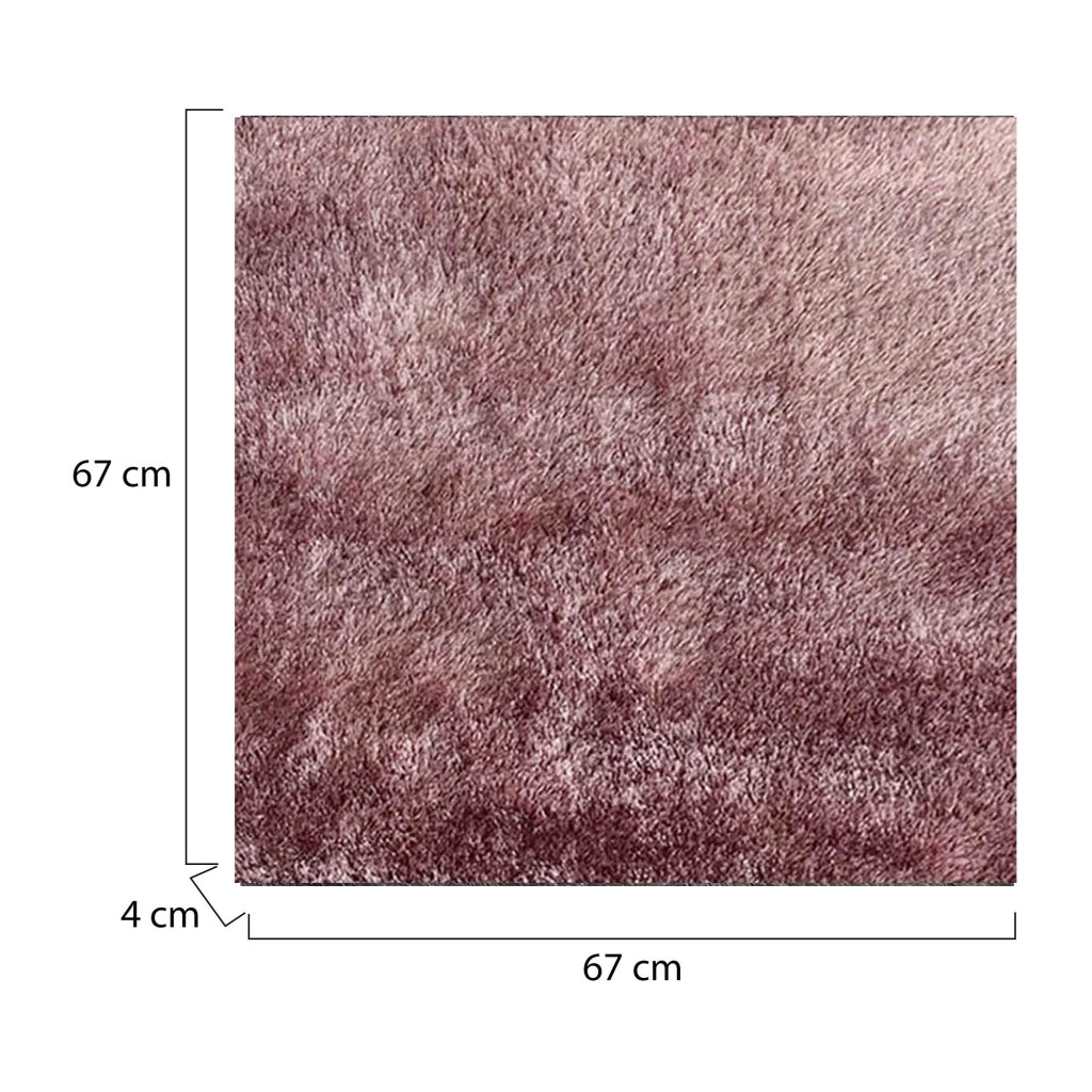 Latisa, Tappeto Altezza Pelo 35 mm 100% Poliestere, 67x67 cm Rosa Quarzo
