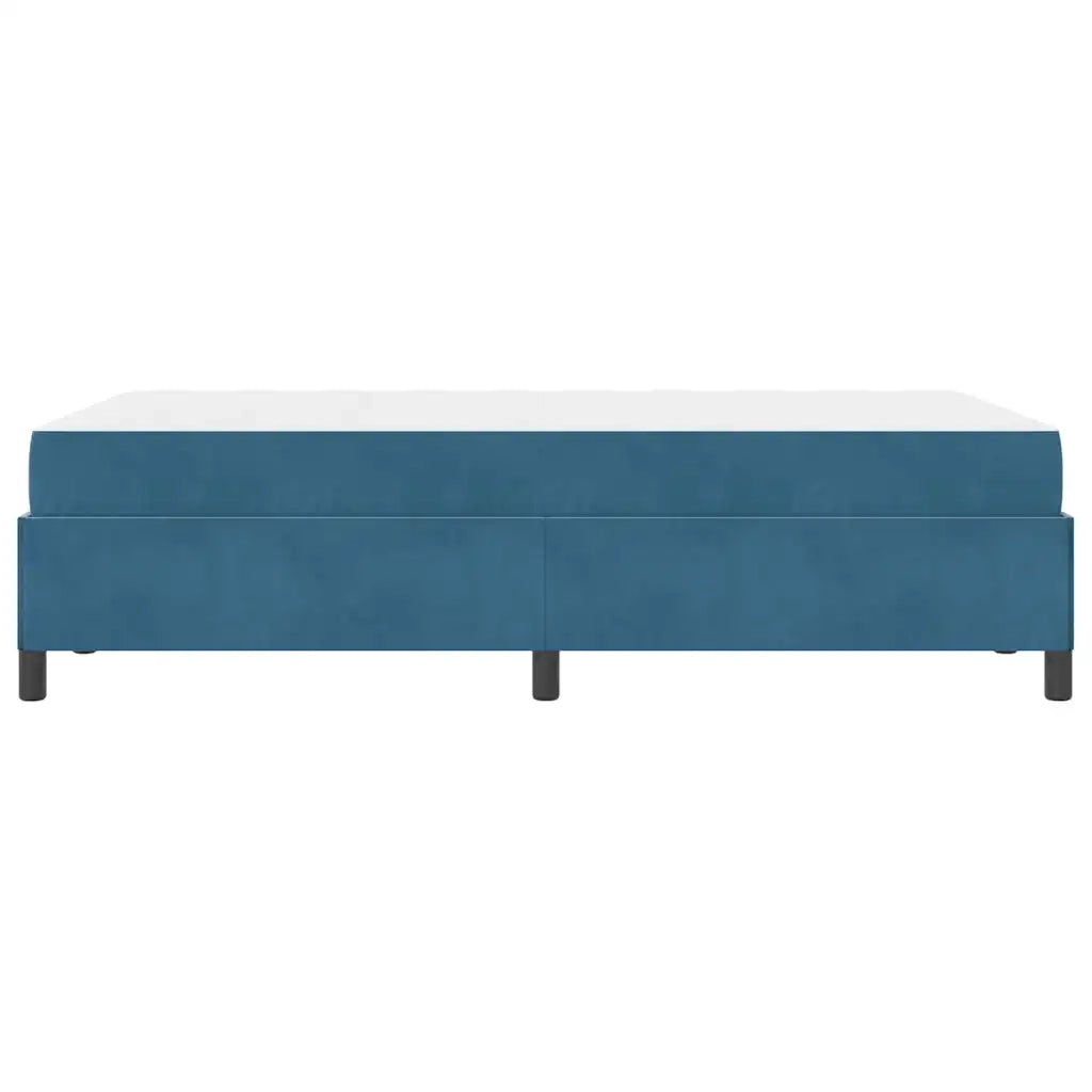vidaXL Struttura del letto Blu scuro e bianco 120 x 200 cm Velluto