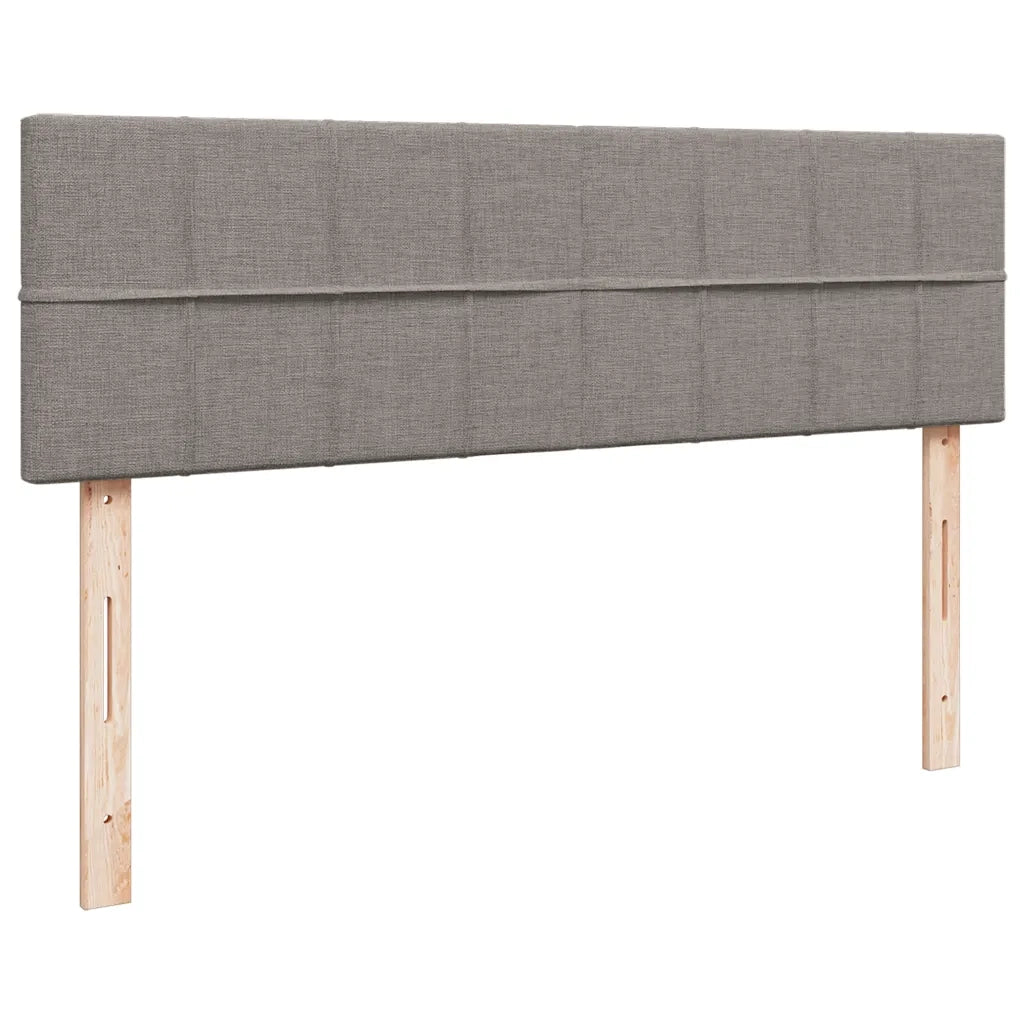 Struttura Letto Pouf con Materassi Tortora 160x200cm in Tessuto