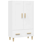 Credenza buffet cassettiera mobile contenitore organizer cucina soggiorno soggiorno alto 70 x 31 x 115 cm derivati ​​del legno bianco 02_0032760