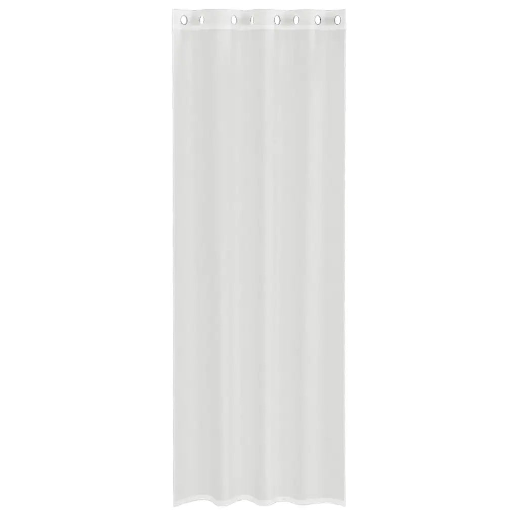 Tende in Voile con Occhielli 2 pz Bianco
