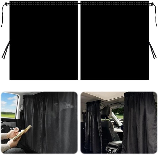 Velo di privacy 140 x 80 cm - Ombreggiatore automatico - Tende divisorie - Rimovibile - Poliestere - Alta bloccatura della luce