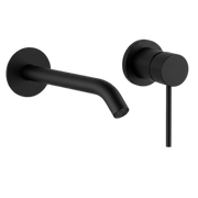 Miscelatore lavabo parete 265 mm AISI 316L total black Testori