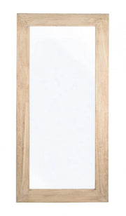 Specchio Rettangolare Legno Naturale Rustico da Interno 82x172 - YOUNG
