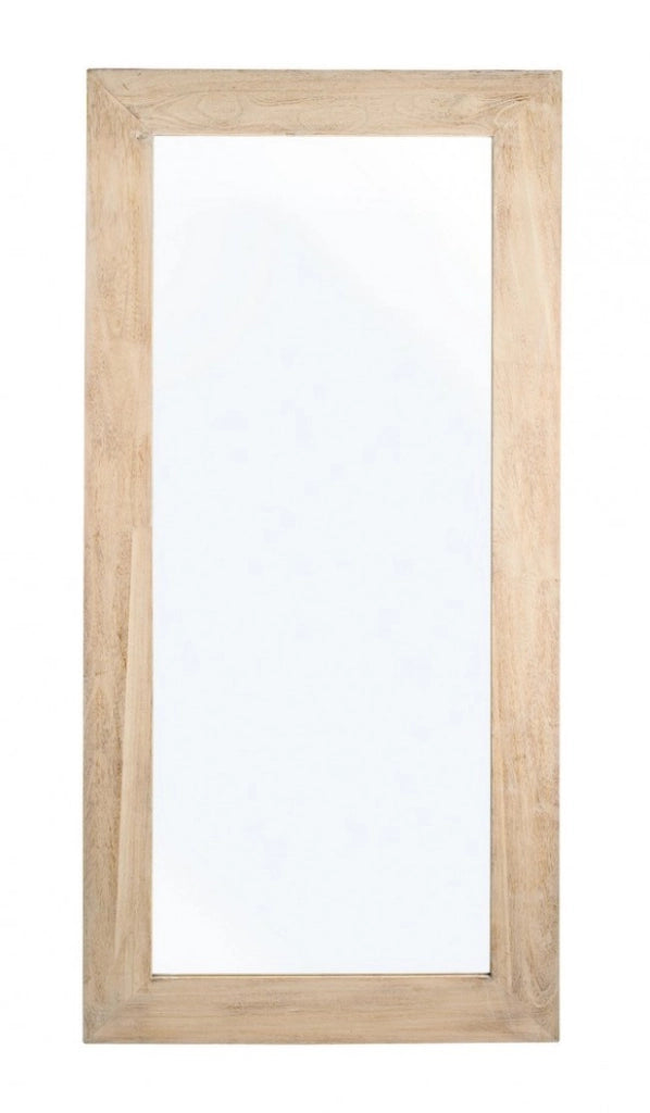 Specchio Rettangolare Legno Naturale Rustico da Interno 82x172 - YOUNG