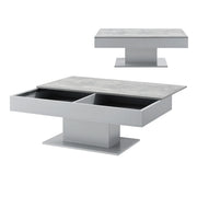 Tavolino da salotto con 2 vani portaoggetti 110 cm effetto cemento grigio 03_0006146