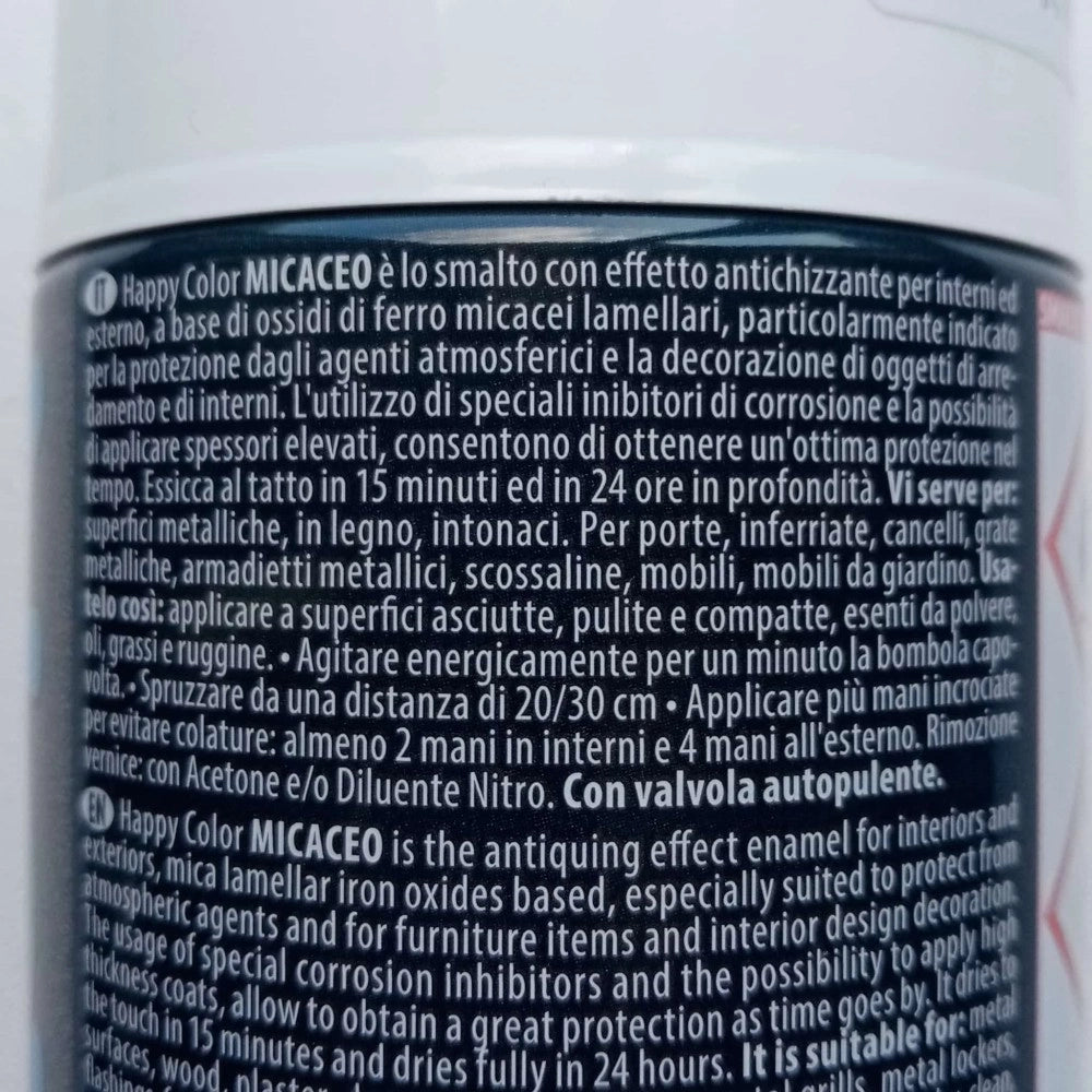 Saratoga bomboletta happy color 400ml micaceo antracite sovraverniciabile acrilica