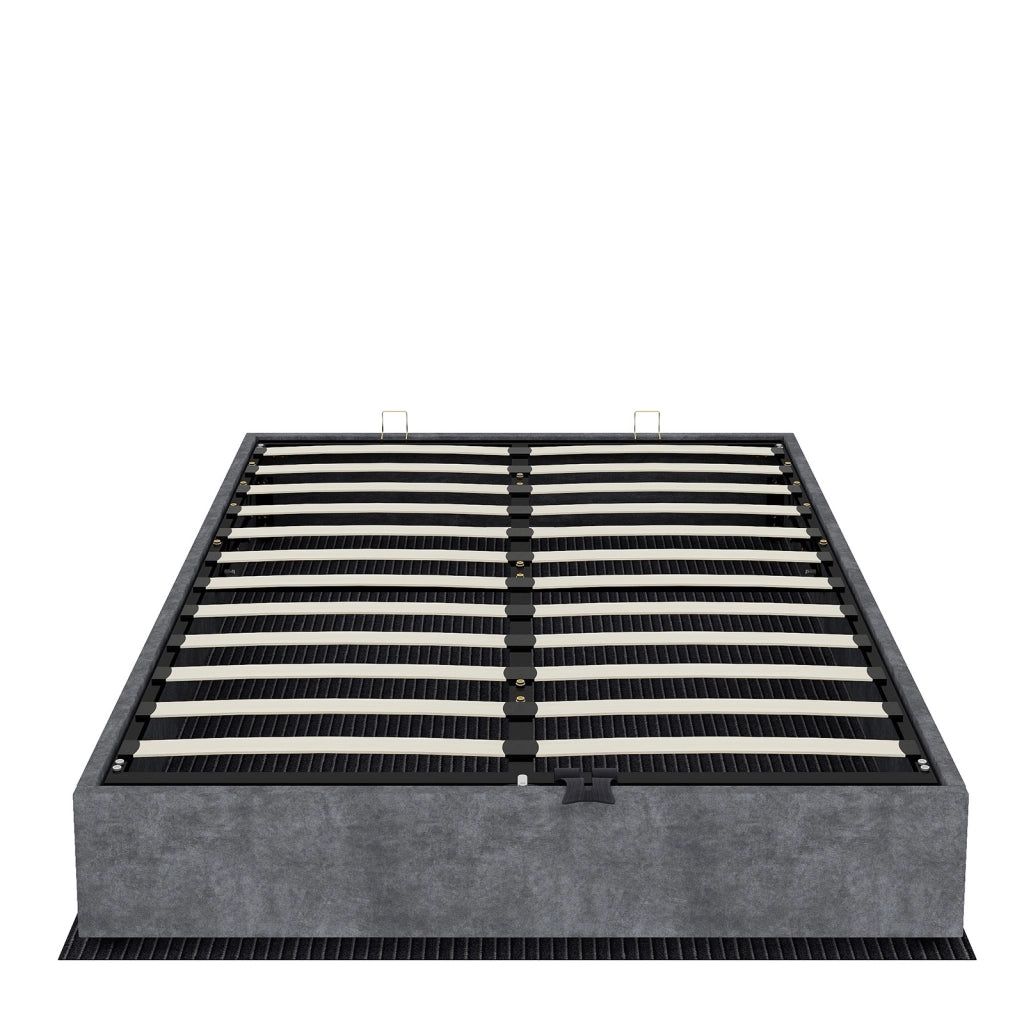 letto telaio grigio velluto olandese 160 x 200 cm