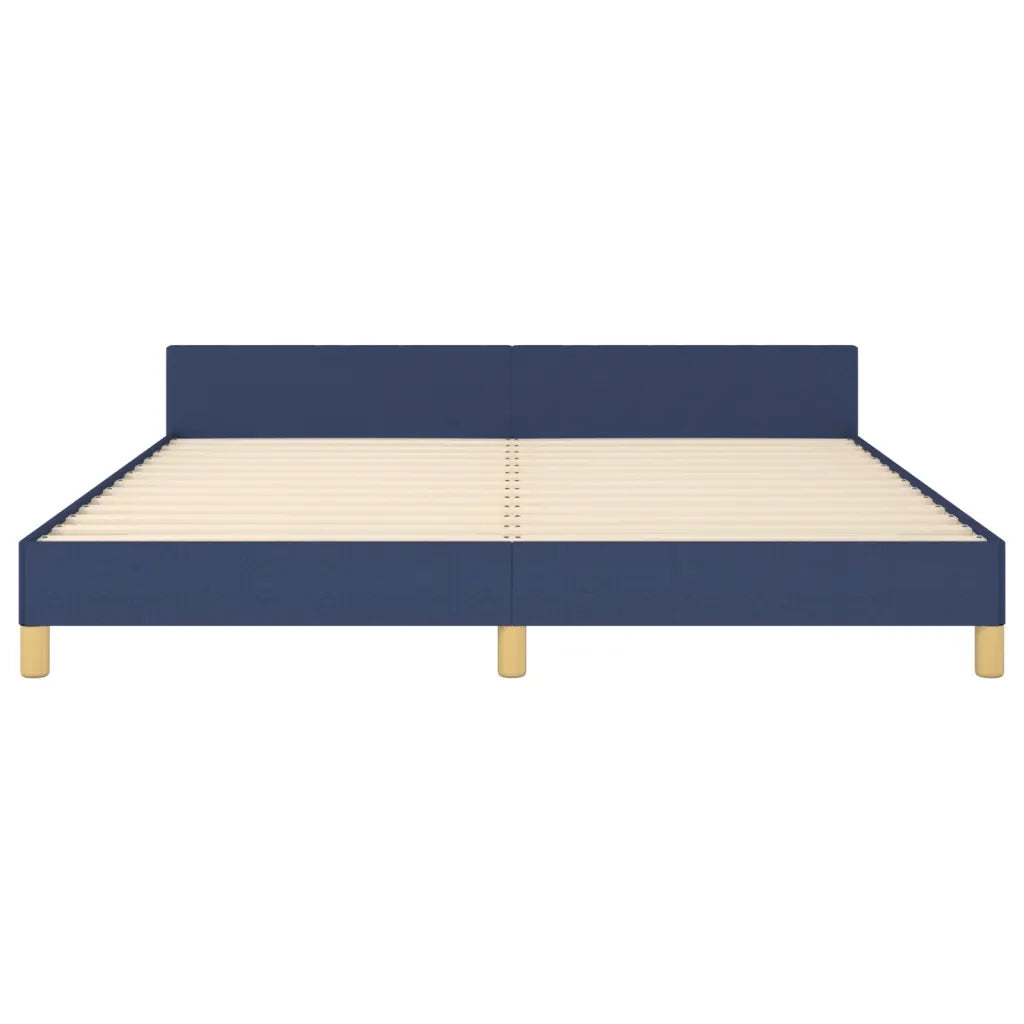Giroletto con Testiera Blu 160x200 cm in Tessuto cod mxl 61097