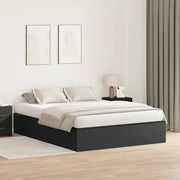 Struttura letto con contenitore Rovere Nero 160 x 200 cm 3335390