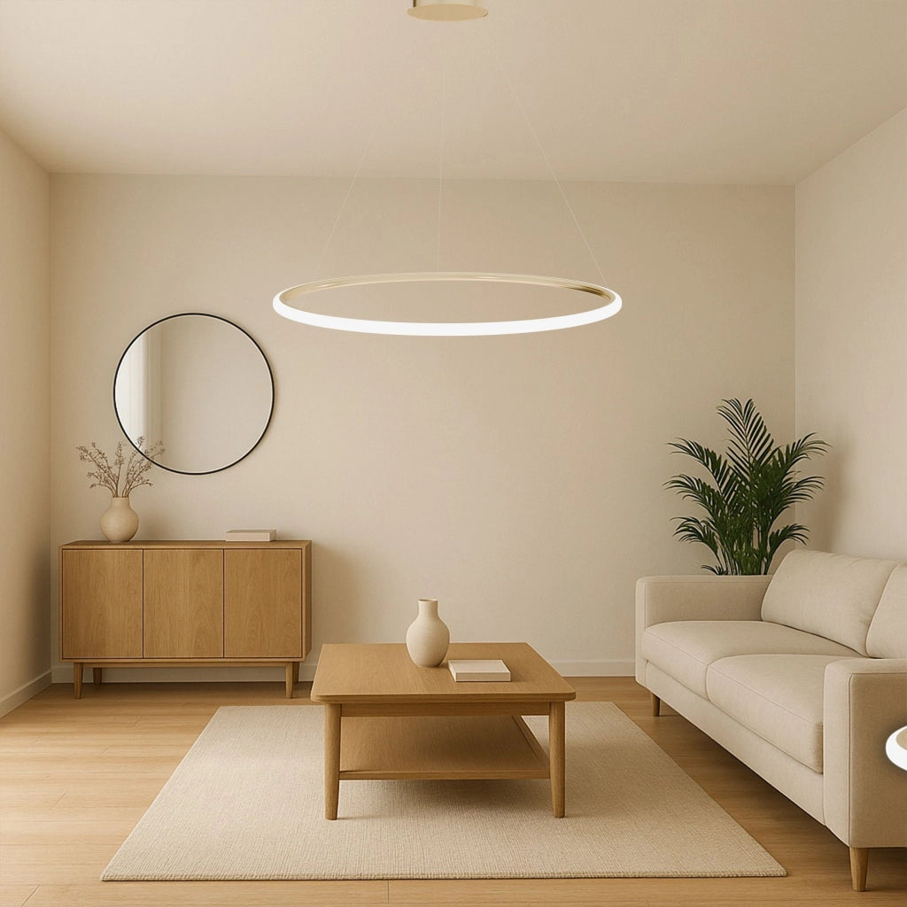 Lampada A Sospensione Lhj003-cp 100 Cm Oro