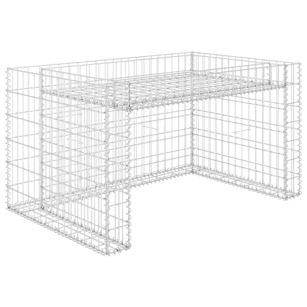 Casetta Rasaerba con Fioriera Rialzata 110x80x60cm Filo Acciaio 145655
