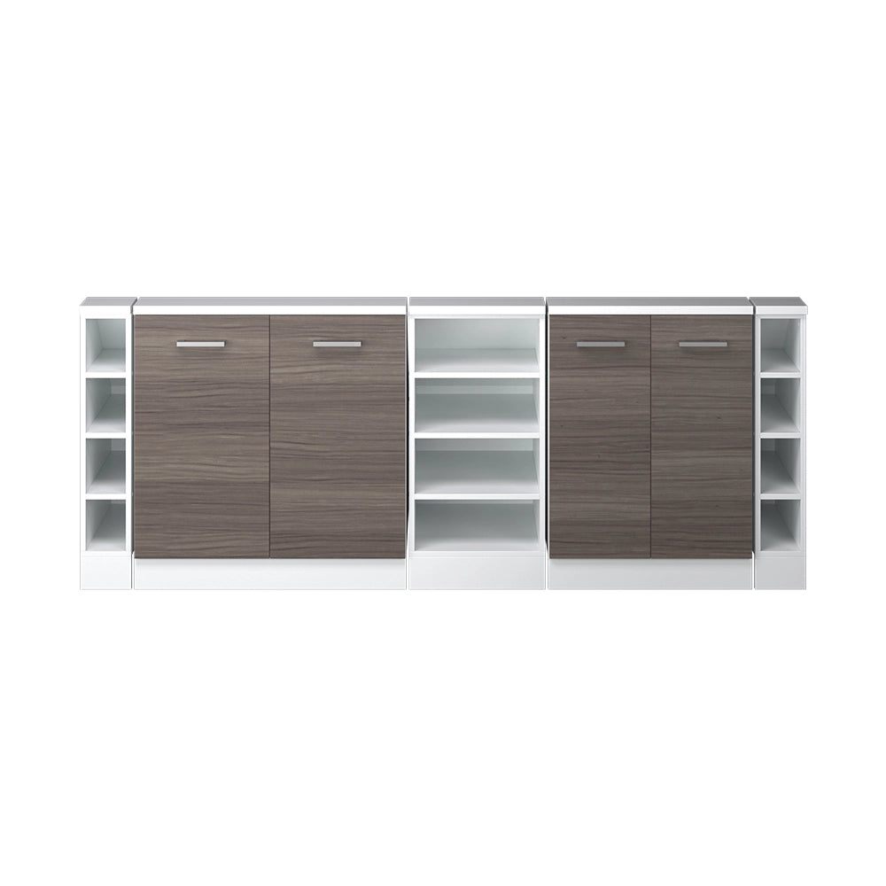 Set di mobili sottotetto Rion Grigio nobile/Bianco Set di 5 Vicco