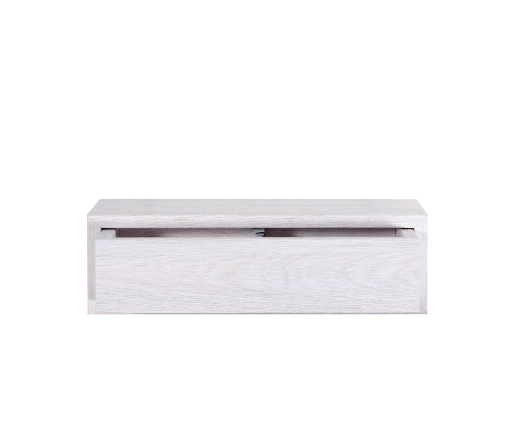 Mensola da Parete 1 Cassetto 45x13,4x20 cm in Fibra di Legno Lego Rovere Imperiale