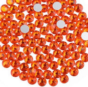 Pietre di vetro per chiodi Strassteentjes Oranje SS3 (13-14 mm) 1440 pezzi - Piatta con fondo piatto