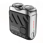 Scheermes con due lame - Trimmer per corpo mini USB ricaricabile con due testine + trimmer per barba - Leggero e confortevole - Ideale per peli corporei di uomini e donne - Nero