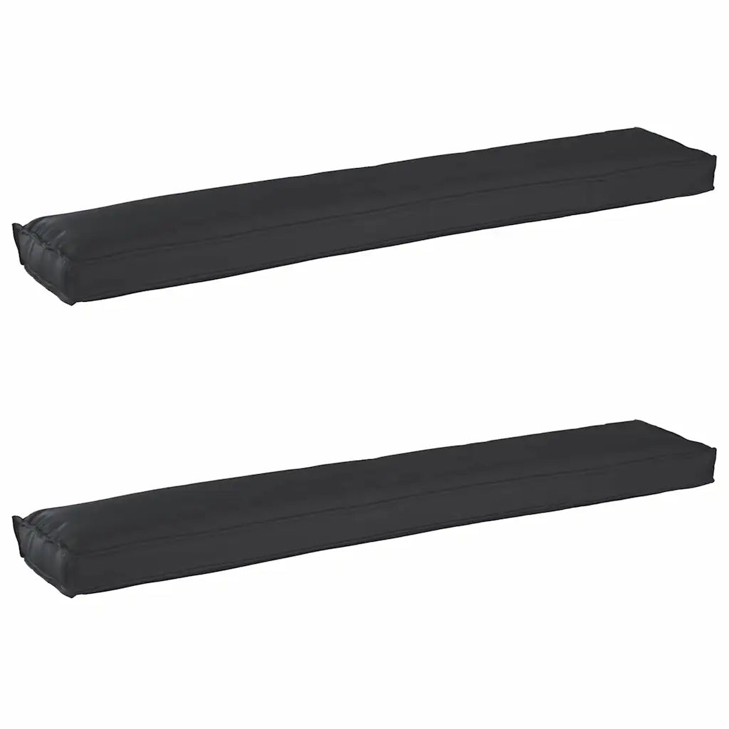 Set di Cuscini per Pallet 2 pcs Nero 200 x 40 x 8 cm 42001732