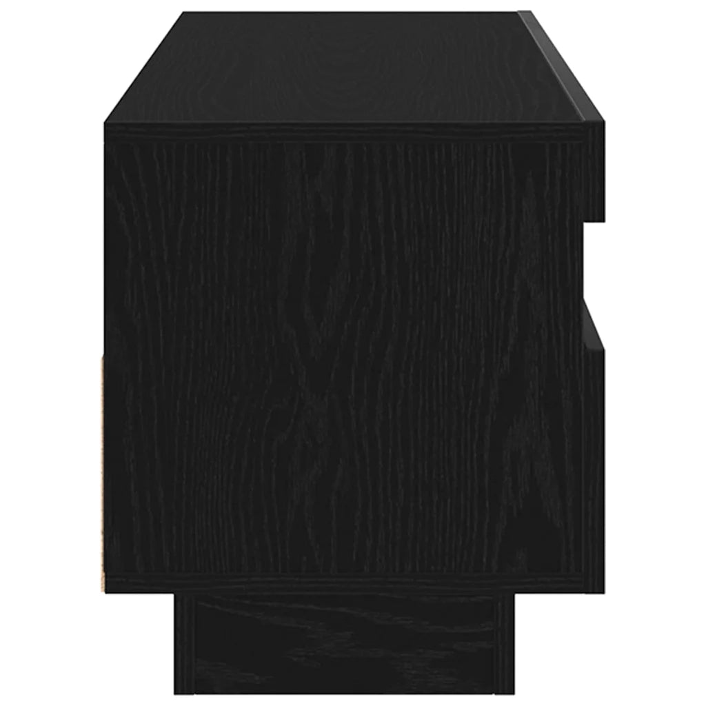 Mobile TV Rovere Nero 80 x 35 x 40 cm Legno multistrato 862566
