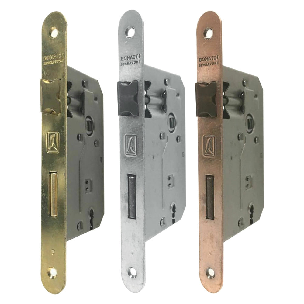 SERRATURA 'PATENT' B.T. bronzato verniciato E 45  - BONAITI