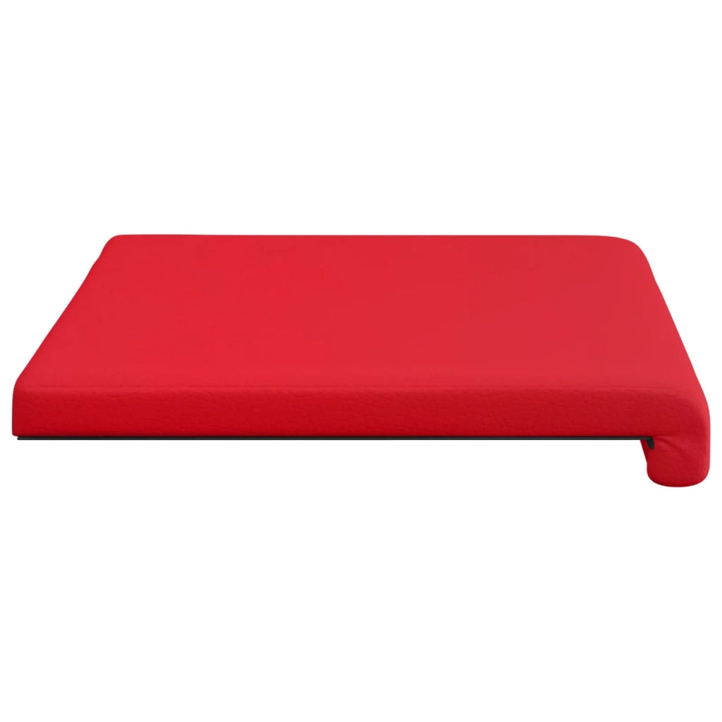 Cuscino per panchina Similpelle Rosso Profondità 35 cm 42043192