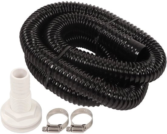 Kit di pompa di sentina - Pompa di sentina a lente - Slang 1-1/8 pollici - 5 ft PVC - 2 Viti - Costruzione duratura - Set di pompa
