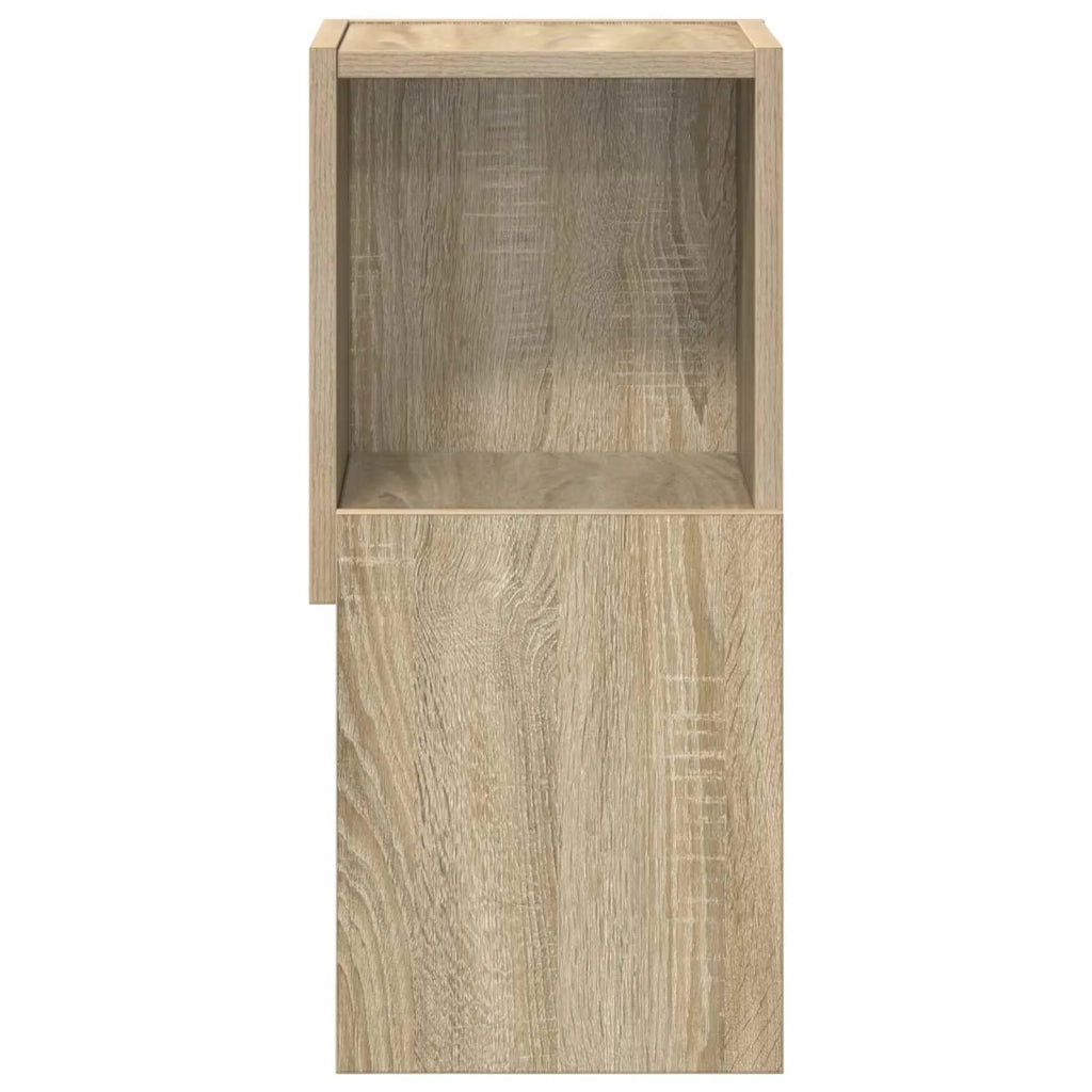 Mobile angolare 25,5x25x55cm Legno ingegnerizzato Rovere Sonoma 889823