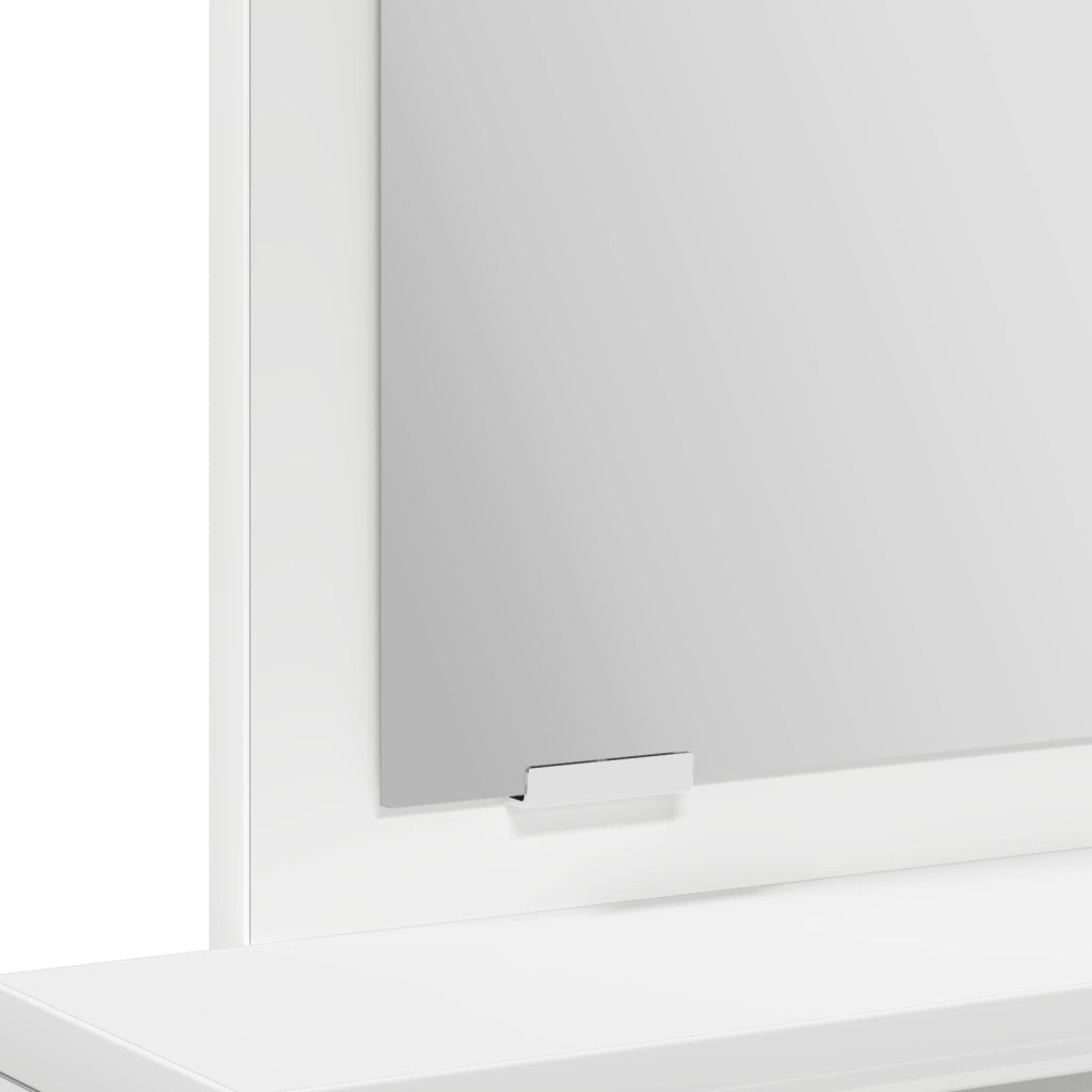 Tavolo da Trucco  con Cassetti Bianco 50x41x140 cm