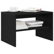 Mobile Porta TV Rovere Nero 60x40x40 cm in Legno Multistrato