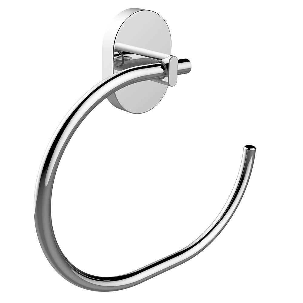 Porta salviette ad anello serie link - fissaggio incollo o viti