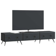 Mobile TV | Armadietto TV | Mobile Porta TV Nero 147 x 34,5 x 30 cm Legno ingegnerizzato