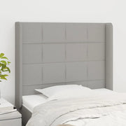 Testiera ad Orecchio Grigio Chiaro 83x16x118/128 cm in Tessuto 3119554