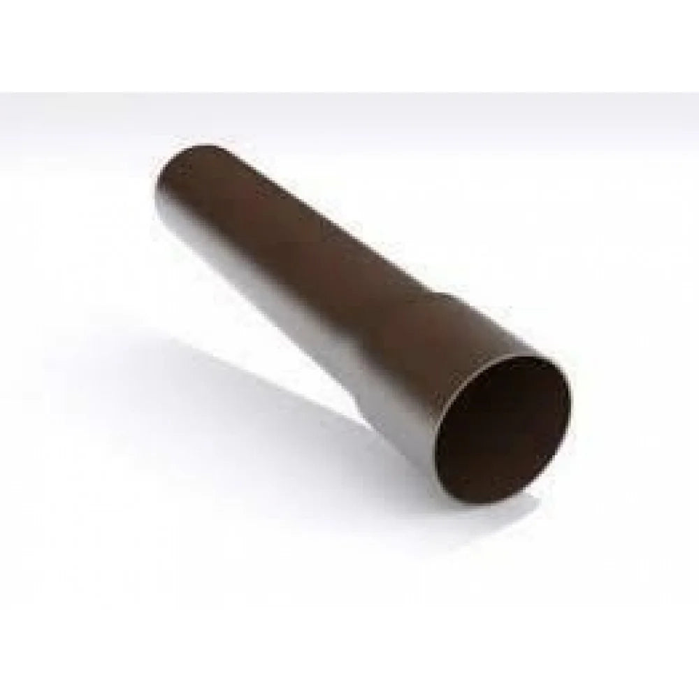 Gronda pvc color testa di moro d .080 tonda - pluviale mt. 2 b09g