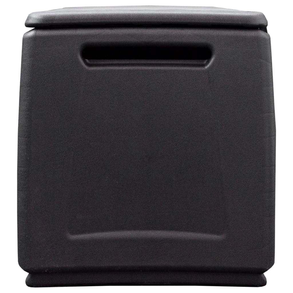 Baule portaoggetti per mobili da giardino 138 x 53 x 57 cm 330 litri grigio scuro nero 02_0013006