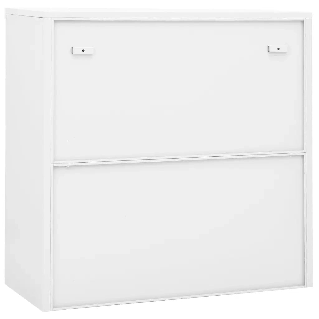 Armadio per Ufficio Anta Scorrevole Bianco 90x40x90cm Acciaio