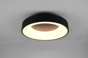 GIRONA PLAFONIERA LED 27W 3100lm, 3000K METALLO NERO OPACO DIMMERABILE CON INTERRUTTORE A PARETE D. 45CM