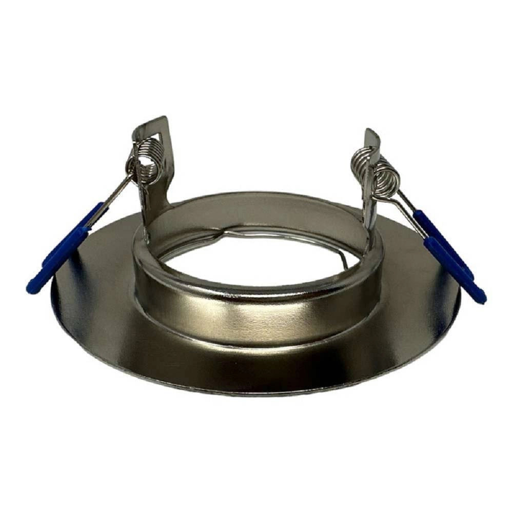 Trade Shop - Portafaretto Ad Incasso Fisso Supporto Tondo Per Faretti Lampada In Alluminio P32 -