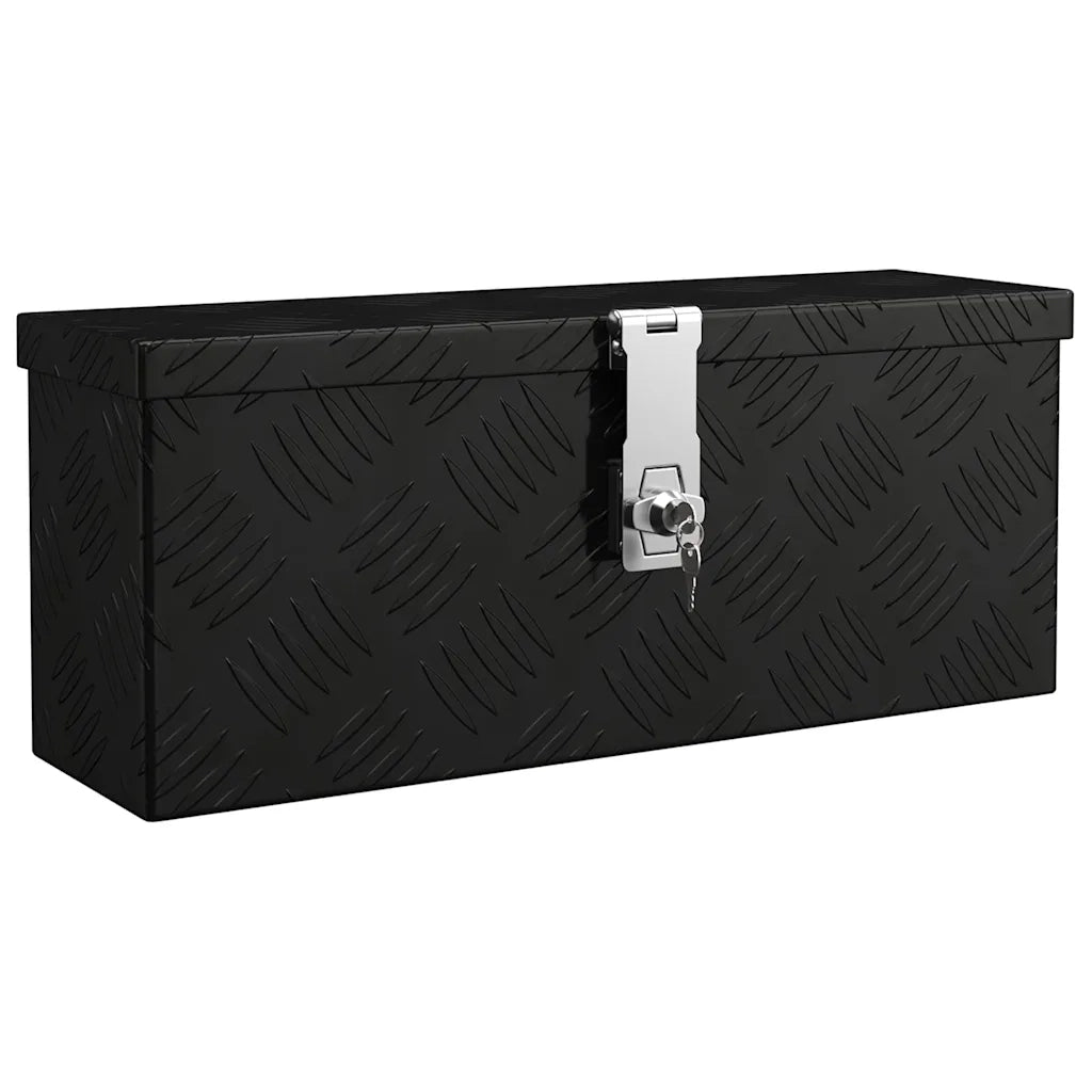 Contenitore Portaoggetti Nero 50x20,5x15 cm in Alluminio cod mxl 7920