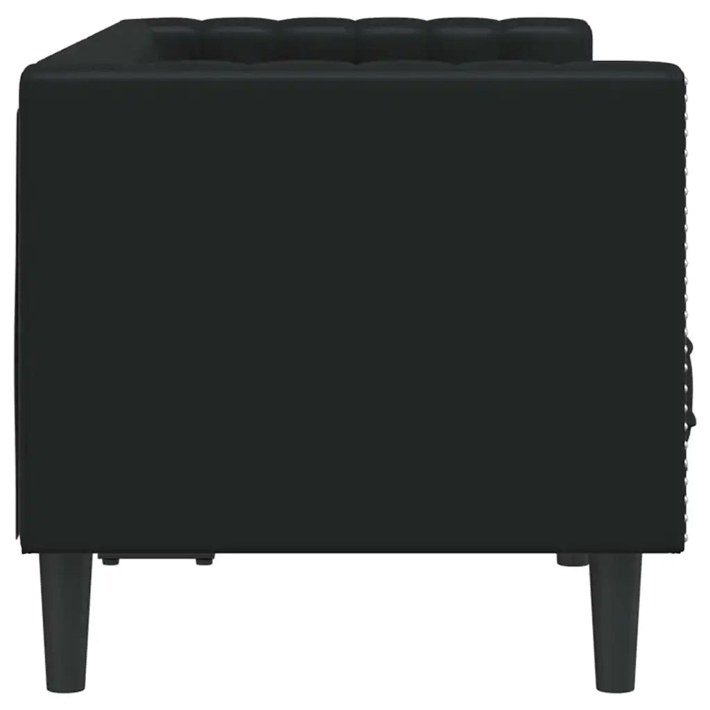 Divano Nero 174 x 74,5 x 70,5 cm PVC