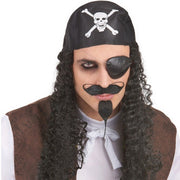 Trade Shop - Parrucca Bandana Pirata Capelli Accessori Carnevale Festa Travestimento -