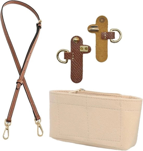 Set di organizzazione per borsa portatile con molte tasche e chiusura regolabile - Ripiegabile e facile da utilizzare - Adatto per piccole borse.