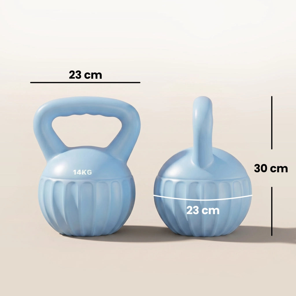 Kettlebell ¨C Zephmum ¨C 14 kg, Antiscivolo, Blu