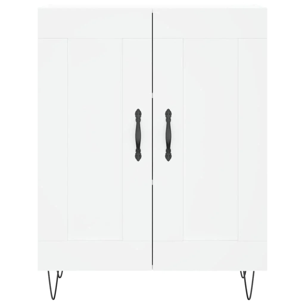 Buffet credenza cassettiera armadio mobile contenitore organizer cucina soggiorno salotto alto 69,5 x 34 x 180 cm legno ingegnerizzato bianco 02_0032547