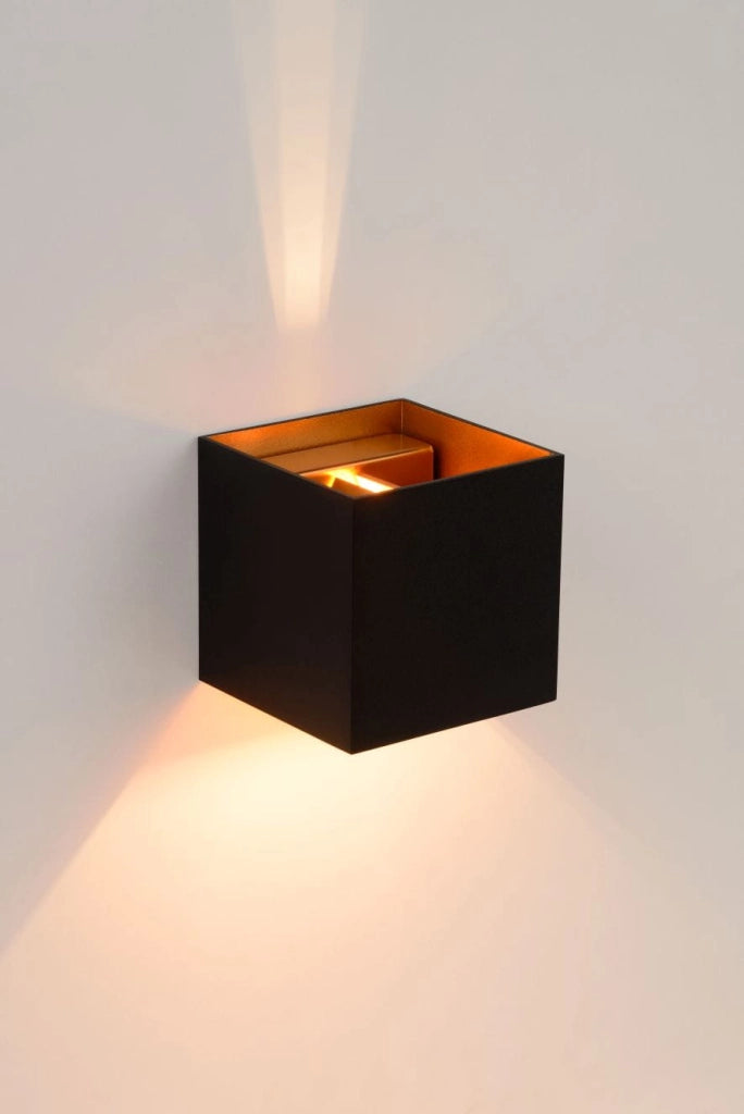 Applique Lucide XIO in alluminio nera G9 LED 4W 2700K