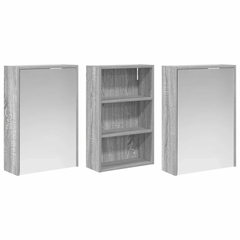 Set di Armadi da Bagno con lo scaffale 3 pcs 126 x 16 x 62.5 cm 3403829