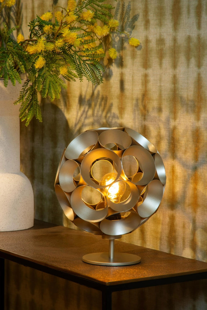 Lampada da tavolo Art Déco 1xE27 oro ottone HANNELORE