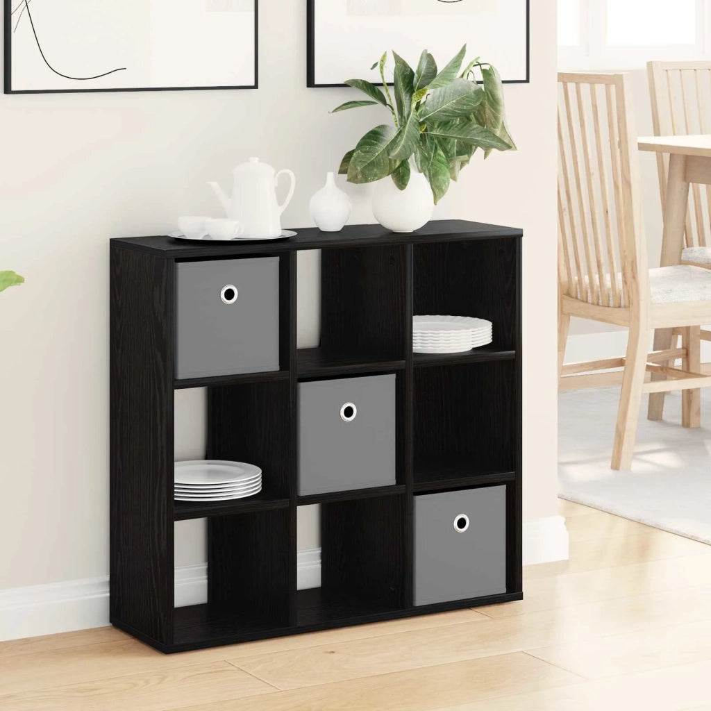 Credenza con cassetto Rovere Nero 73,5 x 24 x 69,5 cm
