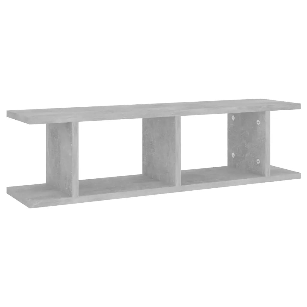 Mensole a Muro 2 pz Grigio Cemento 78x18x20 cm in Truciolato cod mxl 33180